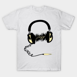 Headphones Audio Wave - Jazz T-Shirt